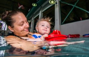 supervising children in pool